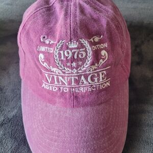 Vintage 1975 Pink Cap